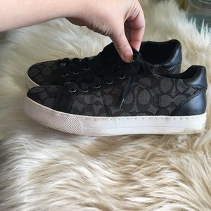 Women’s Coach black and gray “paddy” sneakers